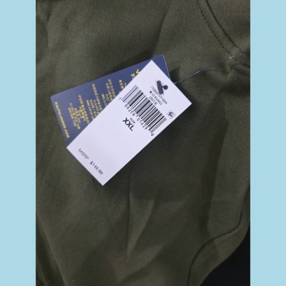 NWT Men's Polo Ralph Lauren Double-Knit Flight Jacket XXL Company Olive - Picture 12 of 14
